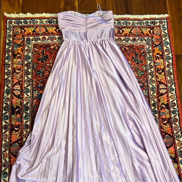 AMUR Purple Ruched Tiered Gown - Picture 3 of 6